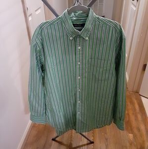 🔴(3 for $10)🔴 Nautica mens sz L button down, striped dress shirt